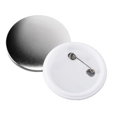 100Pcs 50mm Badge Back Cover Set Tinplate Plastic DIY Badge Frame Tool