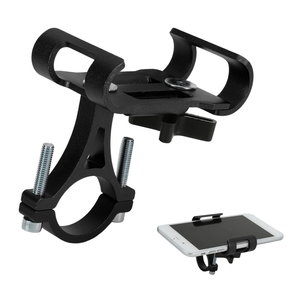 Aluminum Alloy Bike Phone Mount For 3.5-6.5In Handlesbar Black 7891358071162