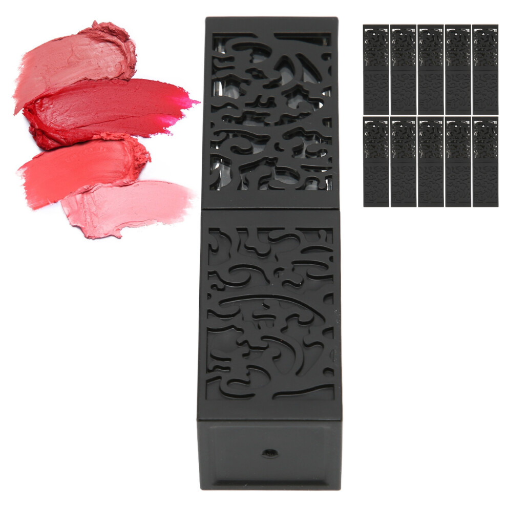 10Pcs Plastic Lipstick Tubes 10ml DIY Lip Balm Container Portable Compact