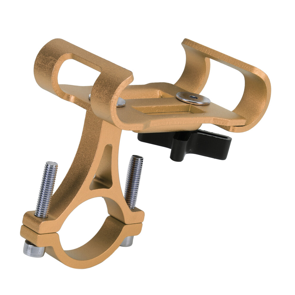 Bike Phone Mount Aluminum Alloy Handlebar Holder For 3.5-6.5In Phones, Yellow 9371358071303