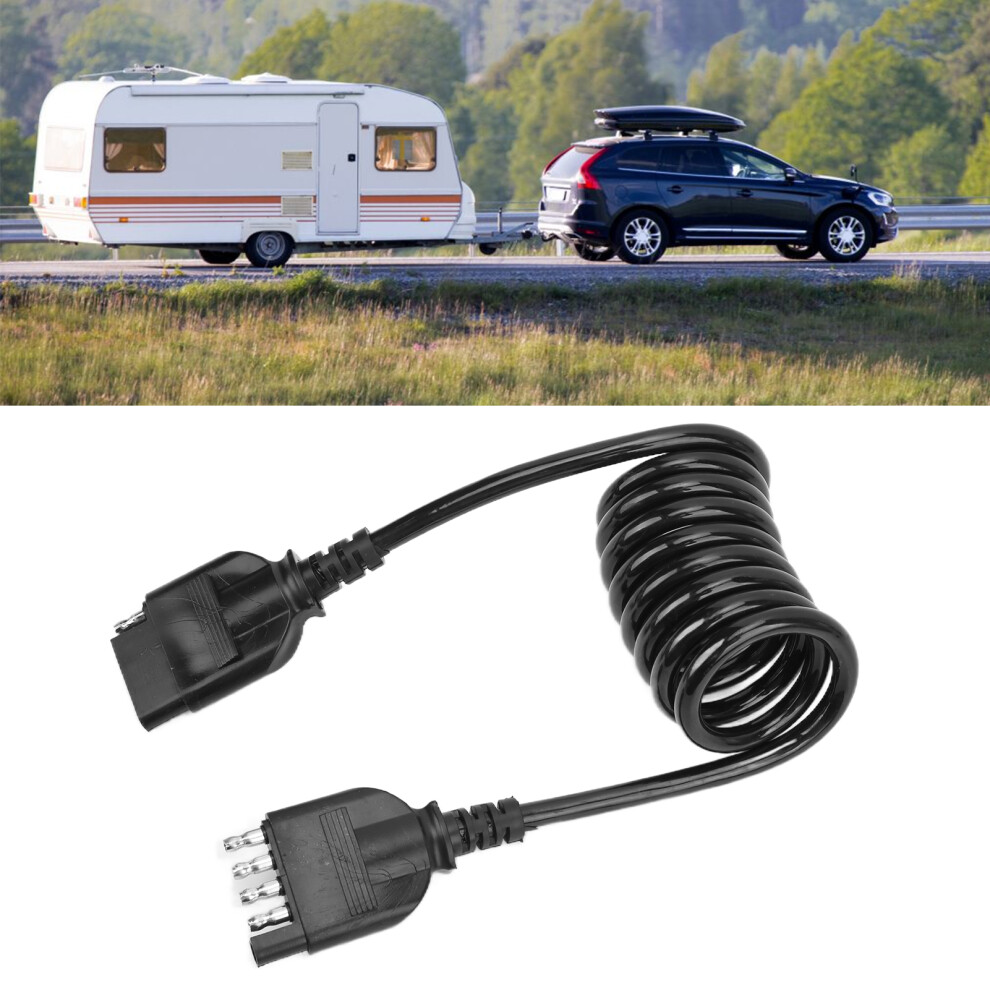 5 Ft Trailer Wiring Harness Connector Plug Extension Cable Plastic Light 4661358071867