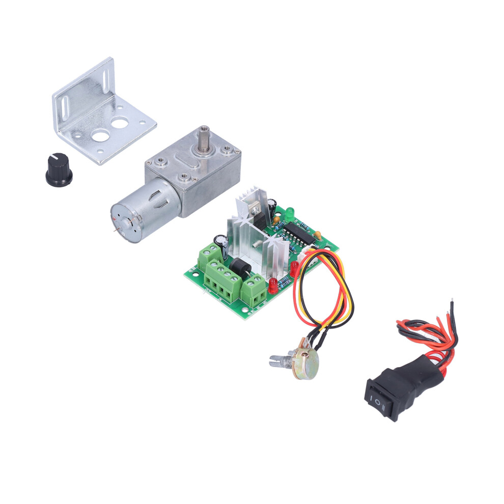 Dc 24V Worm Gear Motor 50Rpm With Speed Governor For Robots And Locks 4681358073005