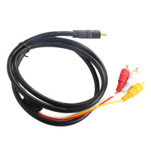 HD-Audio-Video-Kabel 1,5m Schwarz, unterstützt 1080p