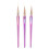 3-teiliges Nagelliner-Pinsel-Set, 12/16/21 mm, 1