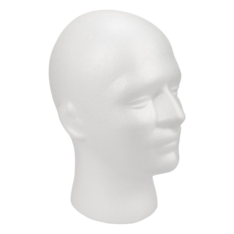 Unisex Head For Wigs Foam Model Head Cosmetics Display Stand For Salon Styling Hairpieces Hats Hair Drying Travel