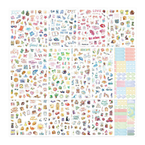 Festival Themed Sticker Adhesive Wrapping Label Journal Sticker