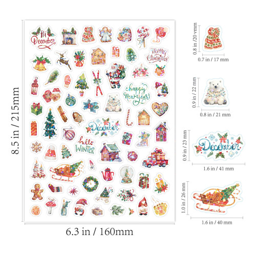 Festival Themed Sticker Adhesive Wrapping Label Journal Sticker 2