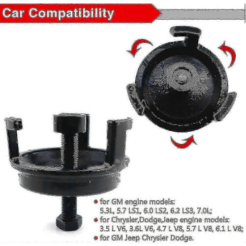 (As show, One size) Engine Harmonic Balancer Puller Tool LS GM Compatible 2