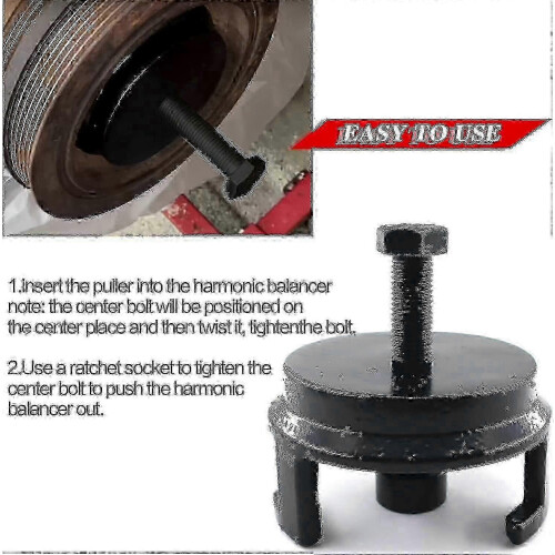 (As show, One size) Engine Harmonic Balancer Puller Tool LS GM Compatible 1