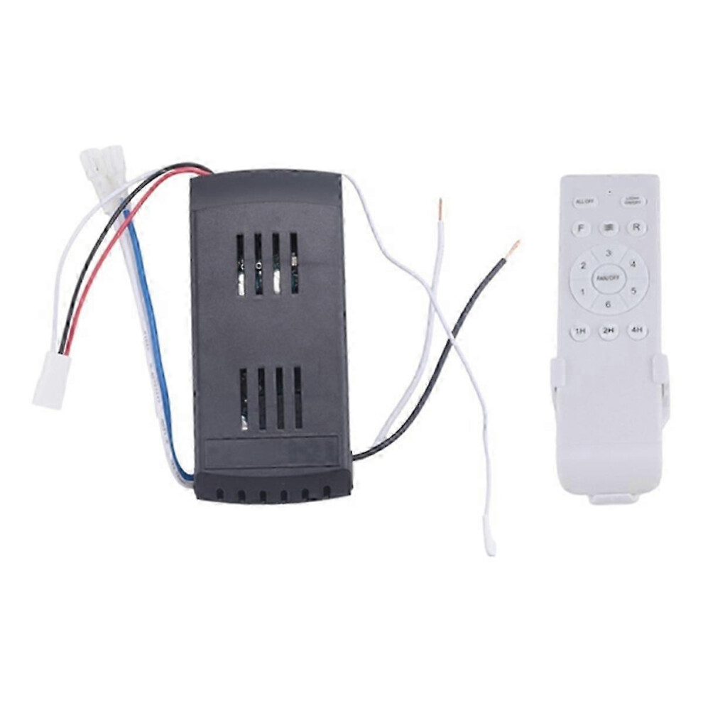 Kikidex (As Show, One Size) Universal Ceiling Fan Remote Control Kit 30W 6-Speed Timing Function