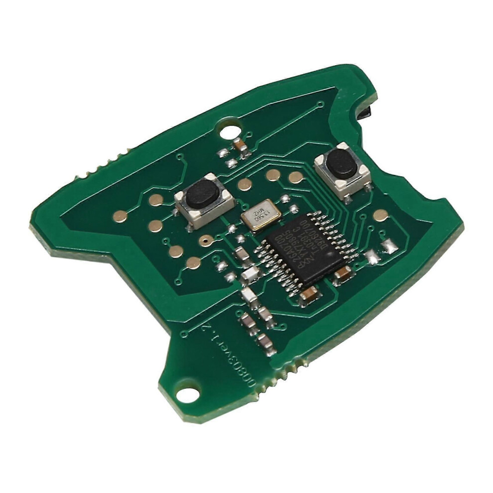 Kikidex (As Show, One Size) 433Mhz 2 Button Remote Key Fob Circuit Board For Peugeot 307 / Citroen 2000-2017 73373067C
