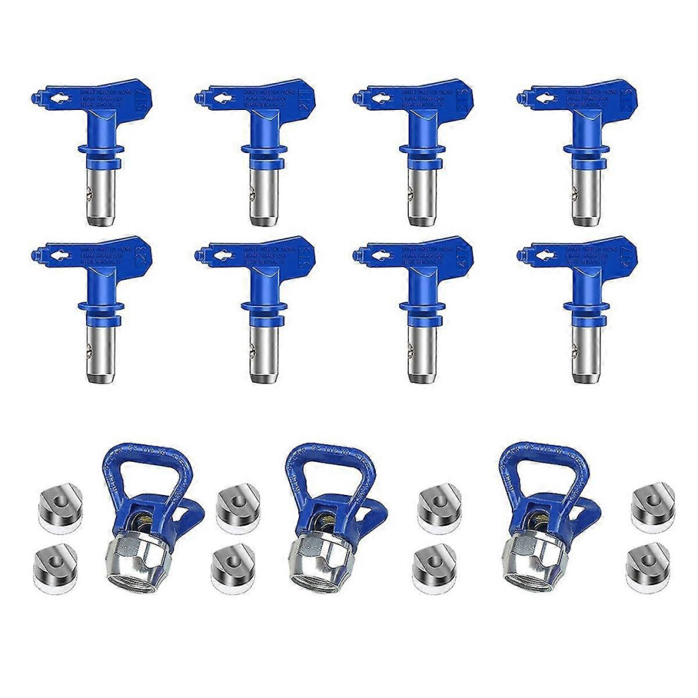 Kikidex (As Show, One Size) 8Pcs Airless Paint Nozzles Set Reversible Spray Tips Airless Paint Sprayer Nozzle Tips Airless Spra