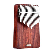 (As show, One size) LINGTING K17A 17-key Portable Thumb Piano Kalimba Mbira Sanza Padauk Matetial with Storage Bag