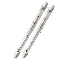 (As show, One size) 500W R7s Tube 118mm Halogen Dimmable Warm White 2800K Linear R7S Pencil Bulb 11000lm AC 200-240V (5pcs)
