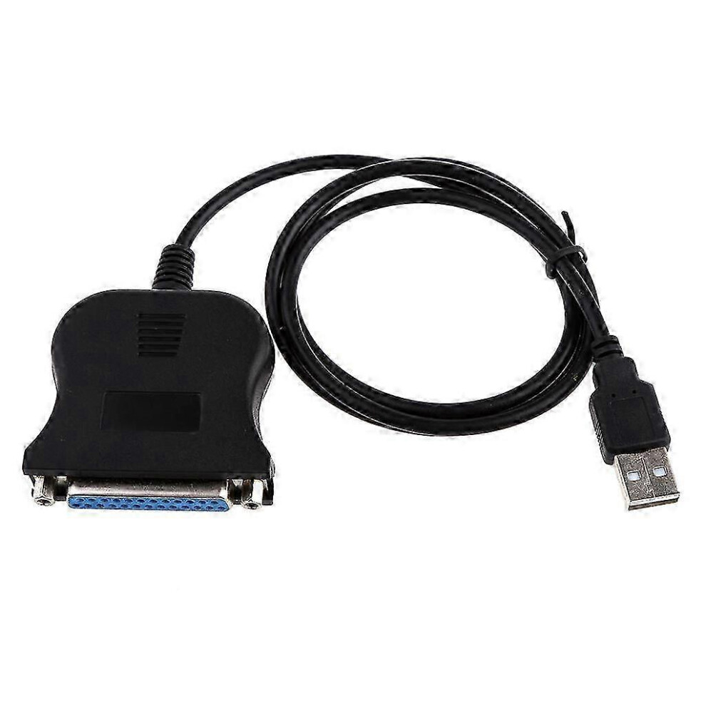 Kikidex (As Show, One Size) Usb 2.0 To Db25 Parallel Printer Lpt Adapter Cable Ieee 1284 For Laptop