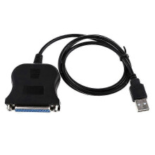 (As show, One size) USB 2.0 to DB25 Parallel Printer LPT Adapter Cable IEEE 1284 for Laptop