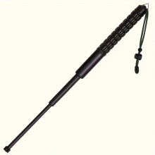 Black Telescopic Hiking Stick Foldable Anti-Slip Grip