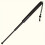Black Telescopic Hiking Stick Foldable Anti-Slip Grip 1