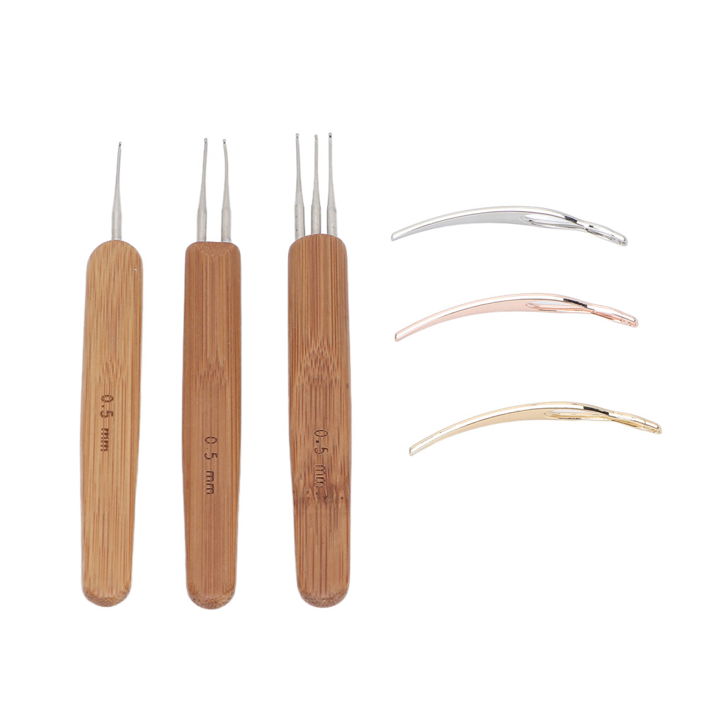 0.5mm Dreadlocks Crochet Hook Set Professional Portable Hair Weaving Needles