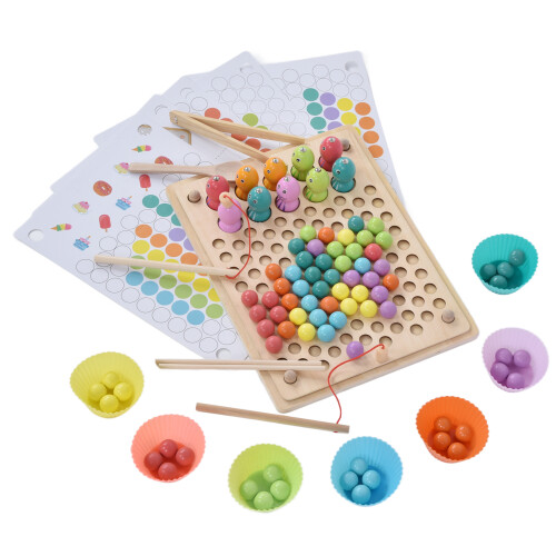 Jeu de perles sur planche en bois 30  22,5 cm multicolore 3+ 1