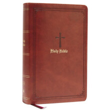 KJV Holy Bible Large Print SingleColumn with 43000 EndofVerse Cross Re
