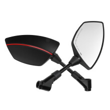 Specchi retrovisori montaggio da 0,3/0,4 pollici, striscia rossa, 360