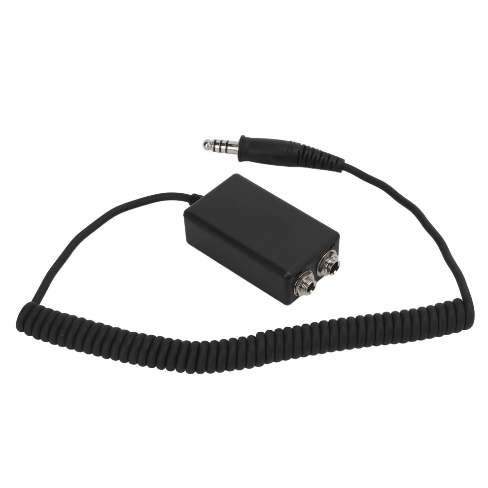 150Cm U174 Male To Ga Female Helicopter Headset Adapter Black 8251358079206