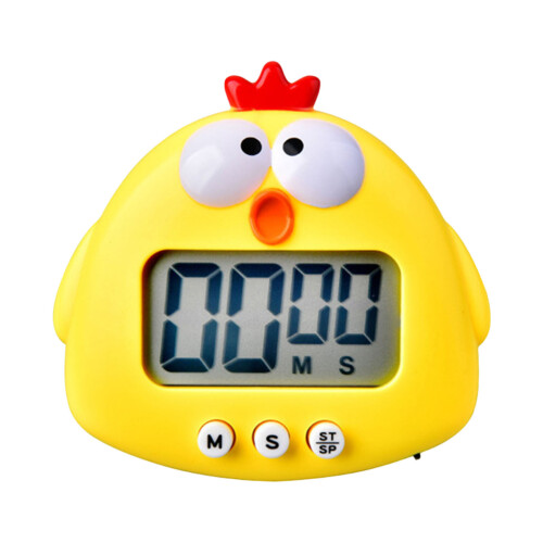 Cute Animal Kitchen Timer with Loud Alarm, Large Screen, Magnet, Stand 1