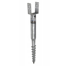 Support de poteau en U Domax à enfoncer acier galvanisé 120x865x1,8 mm 1 pièce