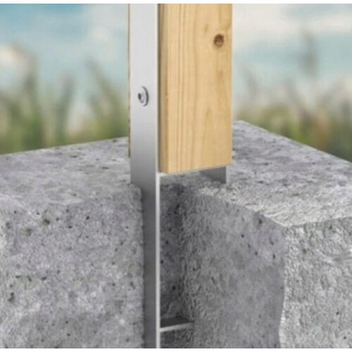 Stützenfußankerwinkel Typ H Stahl 101x600x6mm 2
