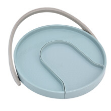 Rutschfeste Küchengewürz-Organizer-Drehteller Blau 30,5x28cm