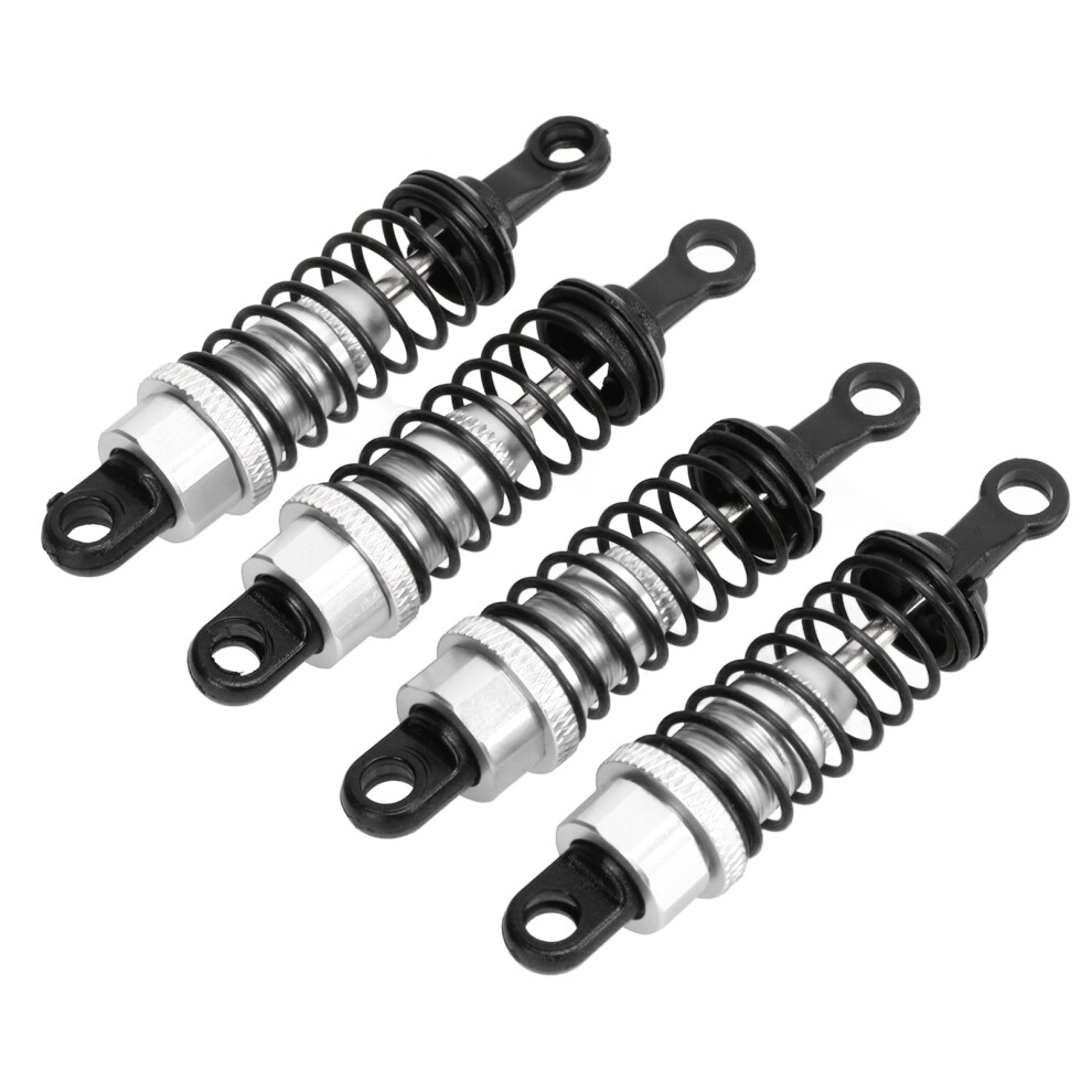 4Pcs 64Mm Aluminum Rc Shock Absorbers For Wpl Mn Cars Silver 8061358081822