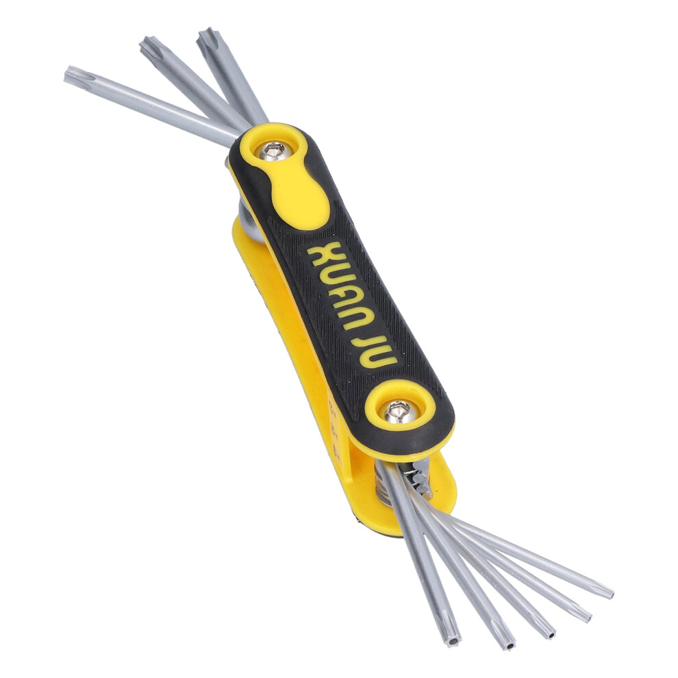 8 In 1 Folding Star Wrench Set T9-T40, Portable, Chrome Vanadium 4351358082740