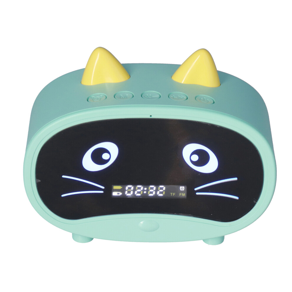 1000Mah Cartoon Speaker With Dual Alarm And Fm Radio Green 8721358084475