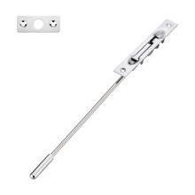 Invisible Door Bolt Hardware Steel-12 inch Brushed color