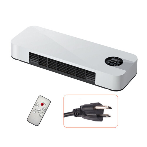 Wall Mounted Electric Heating Device Low Noise PP Texture-US