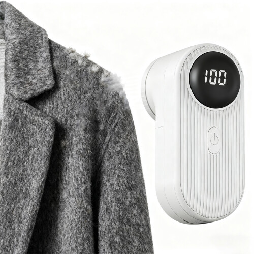 Fabric Shaver Rechargeable Portable for Coat Blanket-Silver 2