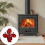 Heat Powered Fireplaces Fan With Automatic Temperature-Black 5