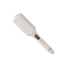 Hair Crimper Waver Curling Iron Beach Waved Curling Wand-Beigee