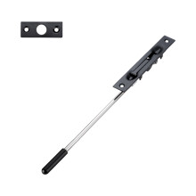 Steel Concealed Door Extension Latches Concealed-10 inch Black