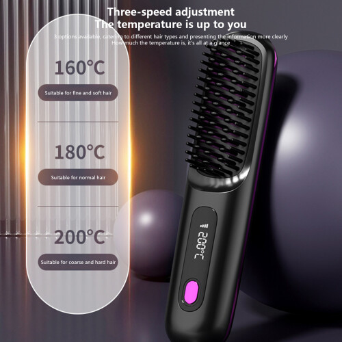 Thermal Styling Brush with Technology Adjustable-Purple 1