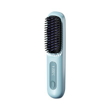 Ergonomic Anti Scalding Straightening Comb For Healthy-Blue