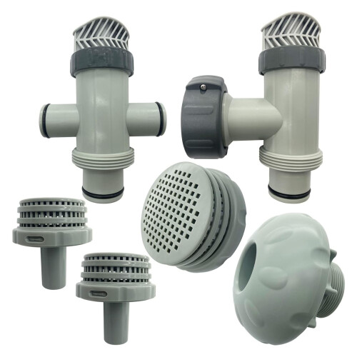 Adjustable Pool Plunger Valves with Water Outlet Filter Plastic