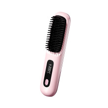 Negative Ions Releasing Straightening Comb With Detangling-Pink