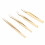 Wimpernverlängerungs-Pinzetten-Set, 3