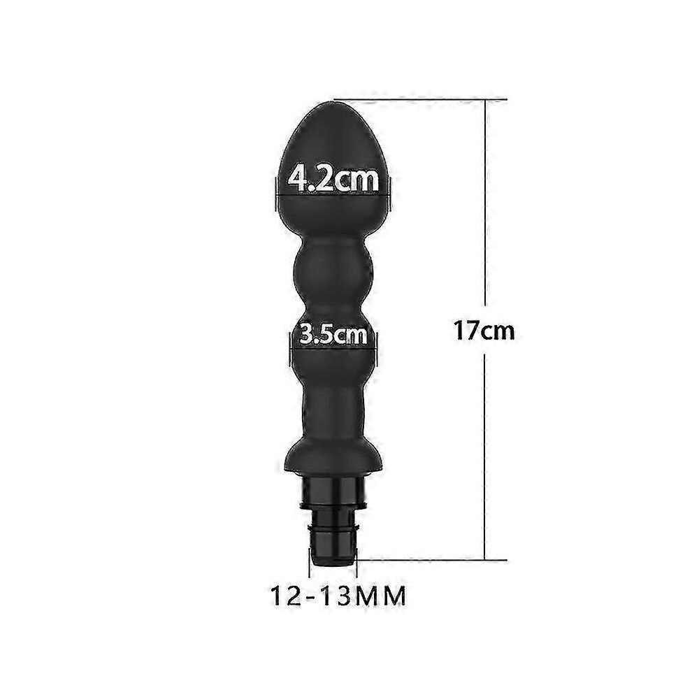 Kikidex (As Show, R2 Black 18-19Mm) Universal Fascia Gun Massage Head Silicone Fascia Massage Head Body Relaxation