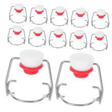 15pcs Bottle Caps with Silicone Gasket Leak Proof Replacement for Stainless Steel and Silicone Bottles Airtight Seal for Milk Soda Syrup Brewer