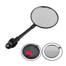 (Black, One size) Bicycle Rear View Mirror Bike Cycling Wide Range Back Sight Reflector Adjustable Left Right Mirror Bike Accessories