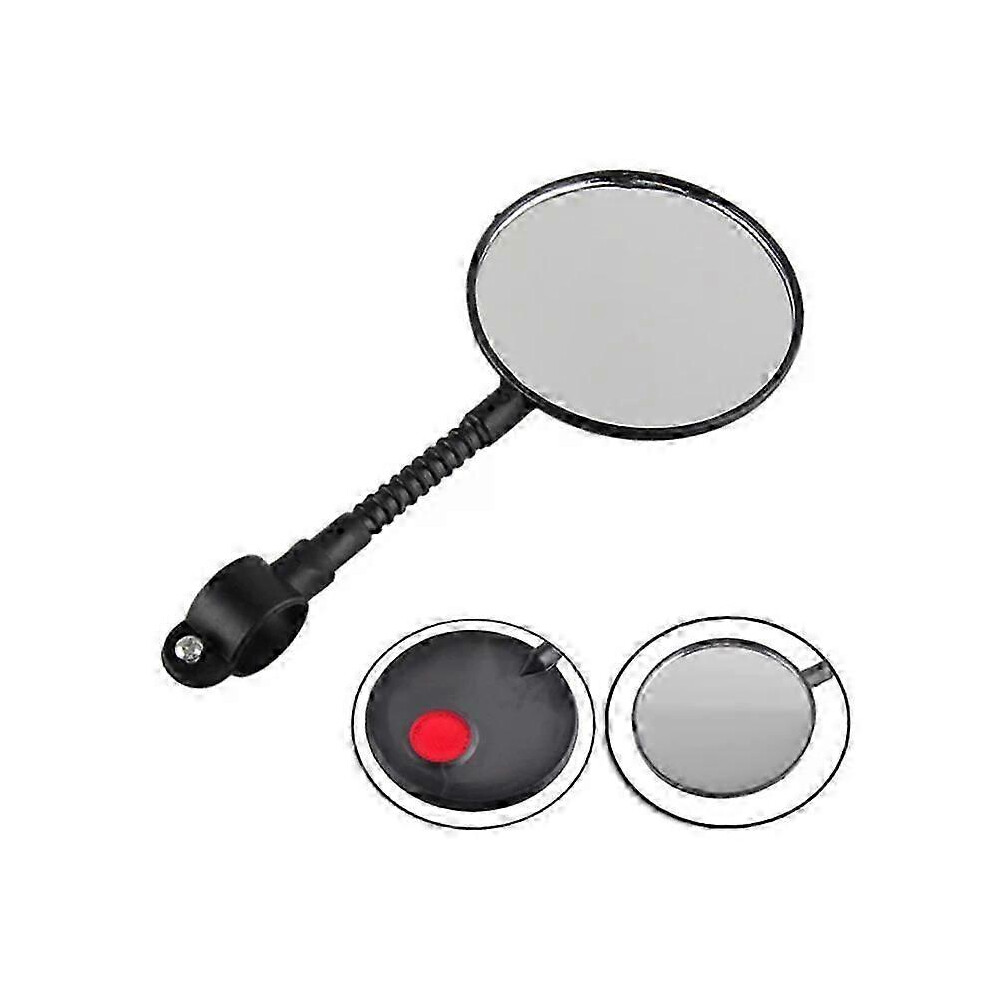 Kikidex (, One Size) Bicycle Rear View Mirror Bike Cycling Wide Range Back Sight Reflector Adjustable Left Right Mirror Bike Accessories Black
