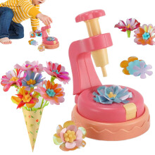 Flower Making Kit Educational Art Bouquet Making Game for Kids Ages 6+, DIY Flower Maker Toy with Gardening Tools, Spring Birthday Classroom Activity